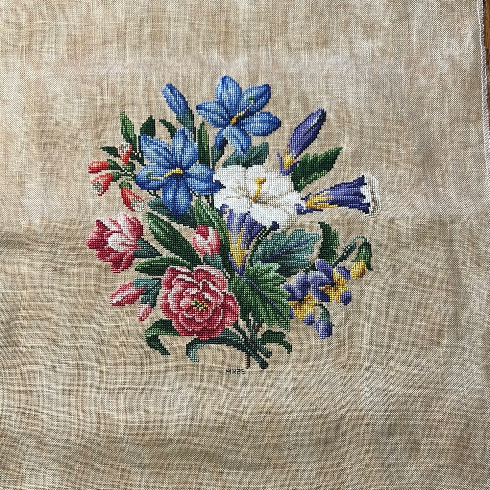 Vibrant Floral cross stitch